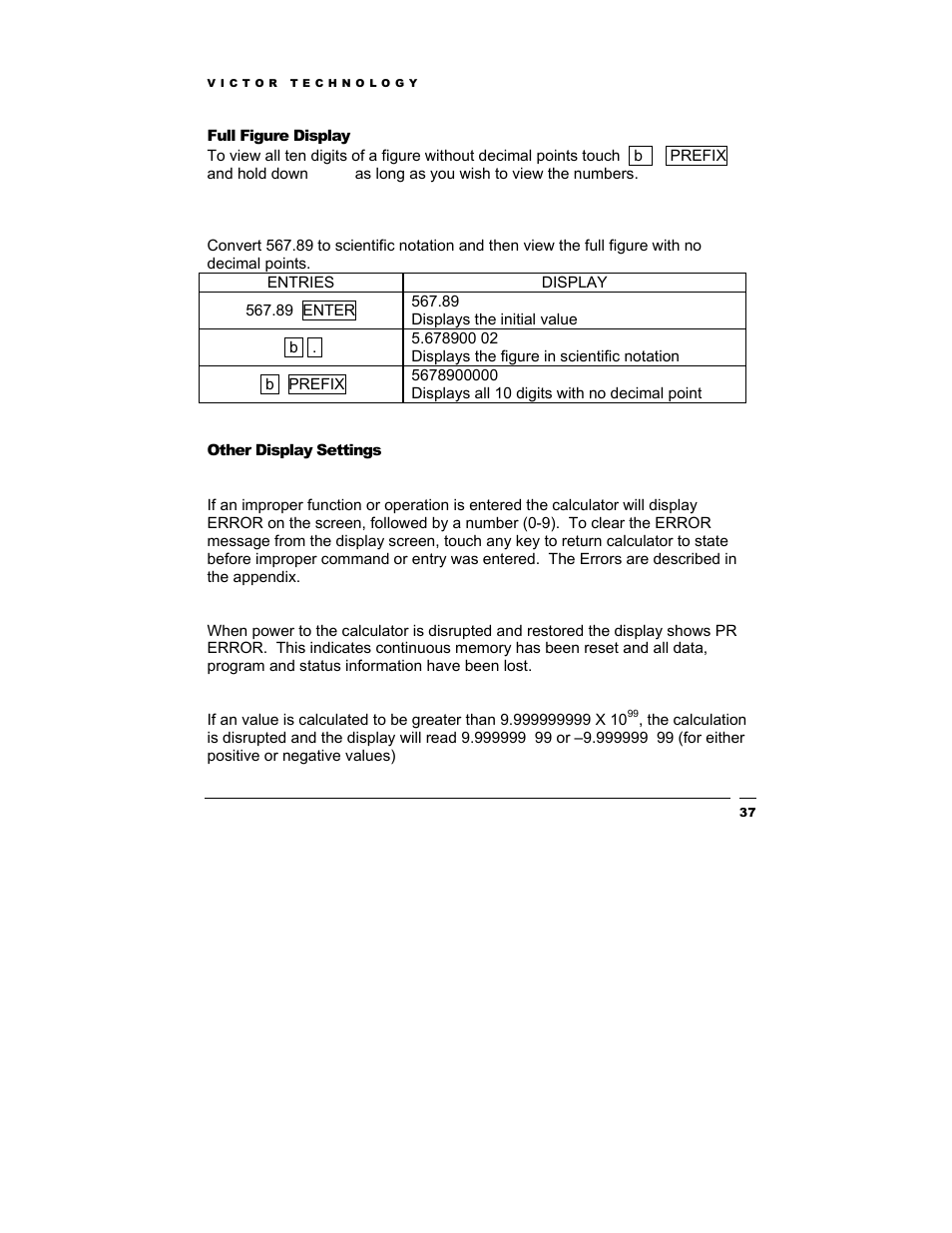 Victor Technology V12 User Manual | Page 37 / 73