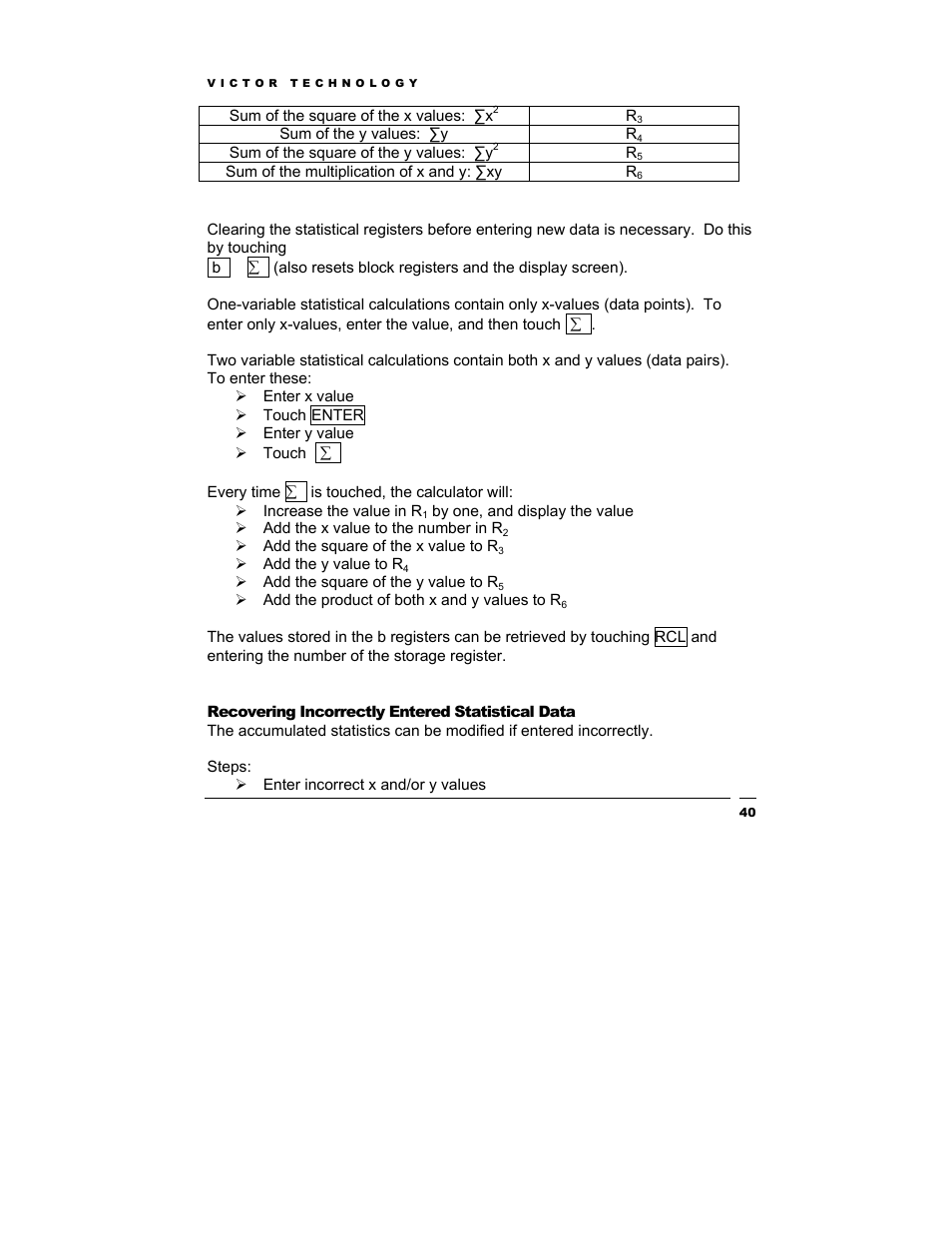 Victor Technology V12 User Manual | Page 40 / 73