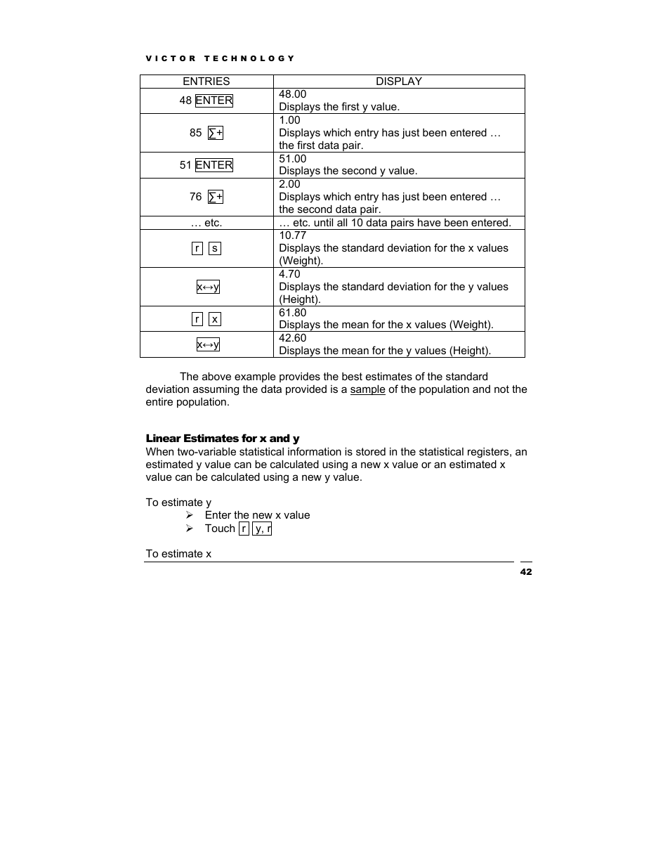 Victor Technology V12 User Manual | Page 42 / 73