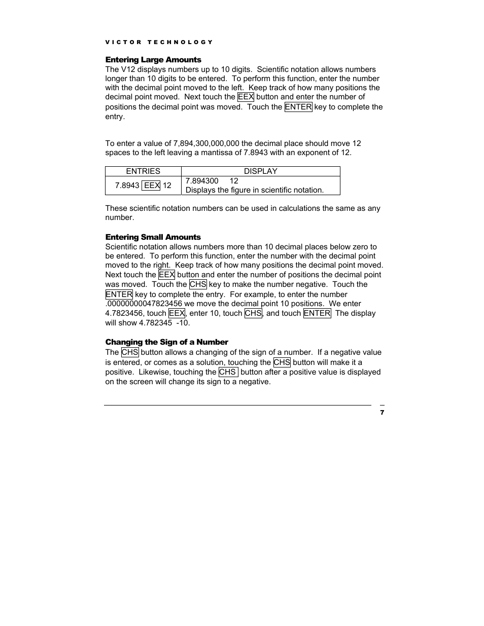 Victor Technology V12 User Manual | Page 7 / 73