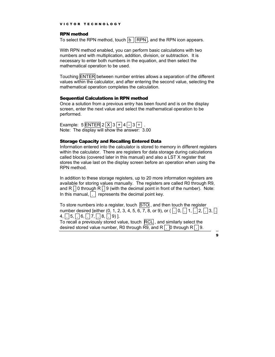 Victor Technology V12 User Manual | Page 9 / 73