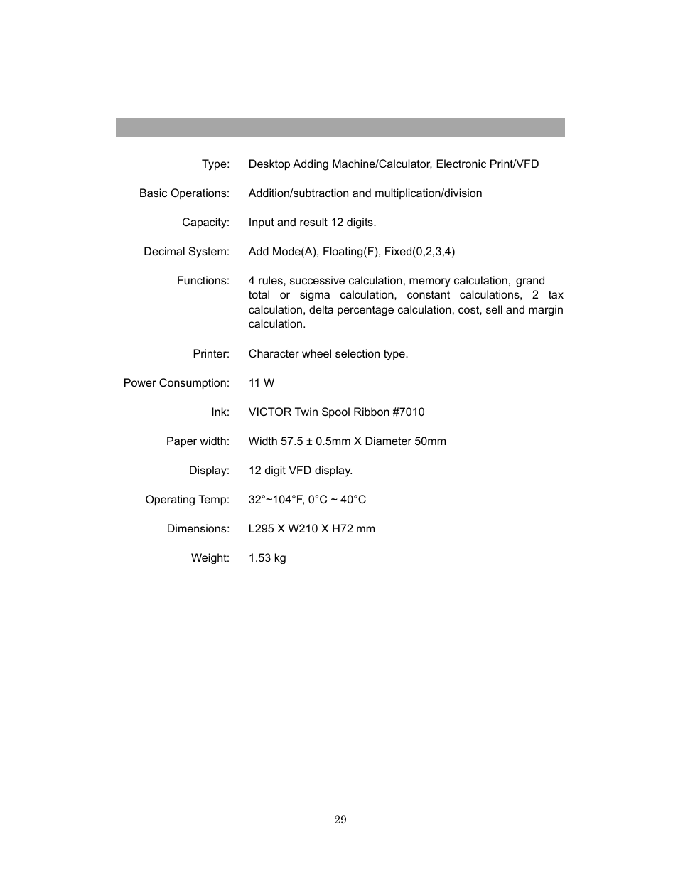 Victor Technology 1260-3 User Manual | Page 30 / 34