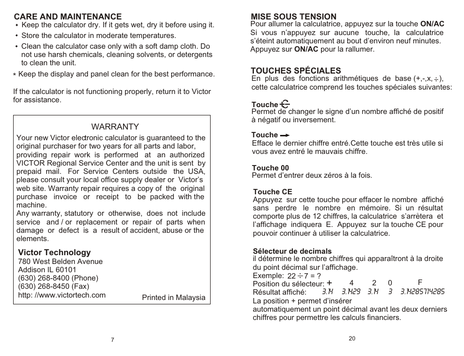 Victor Technology 1200-4 User Manual | Page 8 / 14