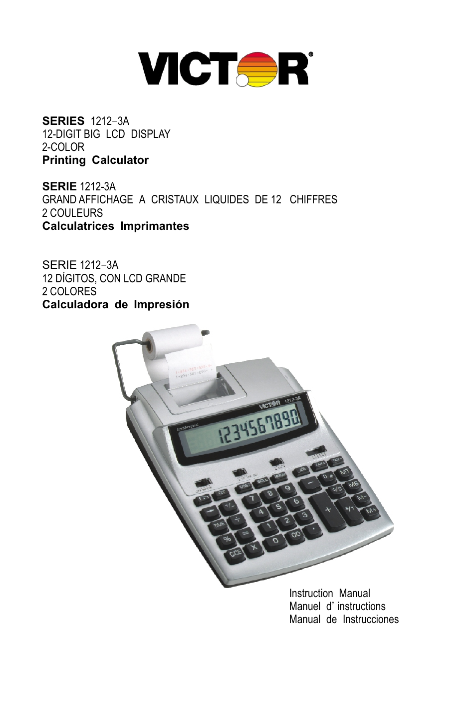 Victor Technology 1212-3A Series User Manual | 36 pages