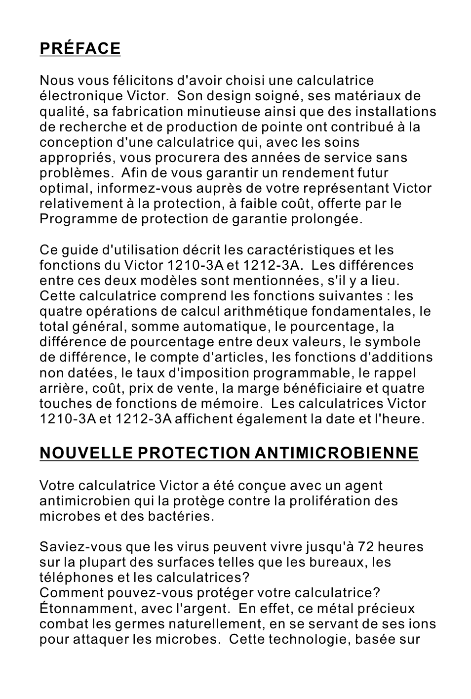 页面 10 | Victor Technology 1212-3A Series User Manual | Page 10 / 36