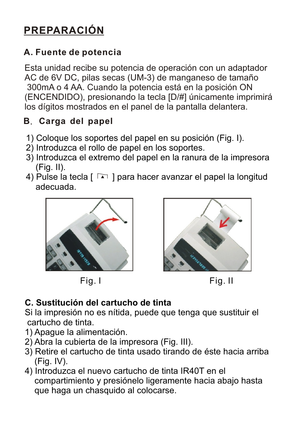 页面 21, Preparación | Victor Technology 1212-3A Series User Manual | Page 21 / 36