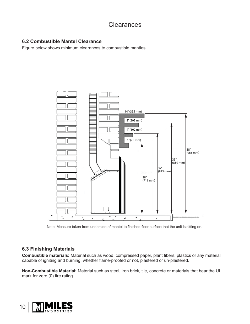 Clearances | Valor Auto Companion Inc. 739DVN User Manual | Page 10 / 31