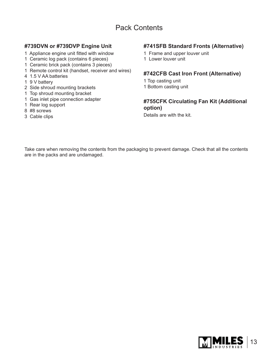 Pack contents | Valor Auto Companion Inc. 739DVN User Manual | Page 13 / 31