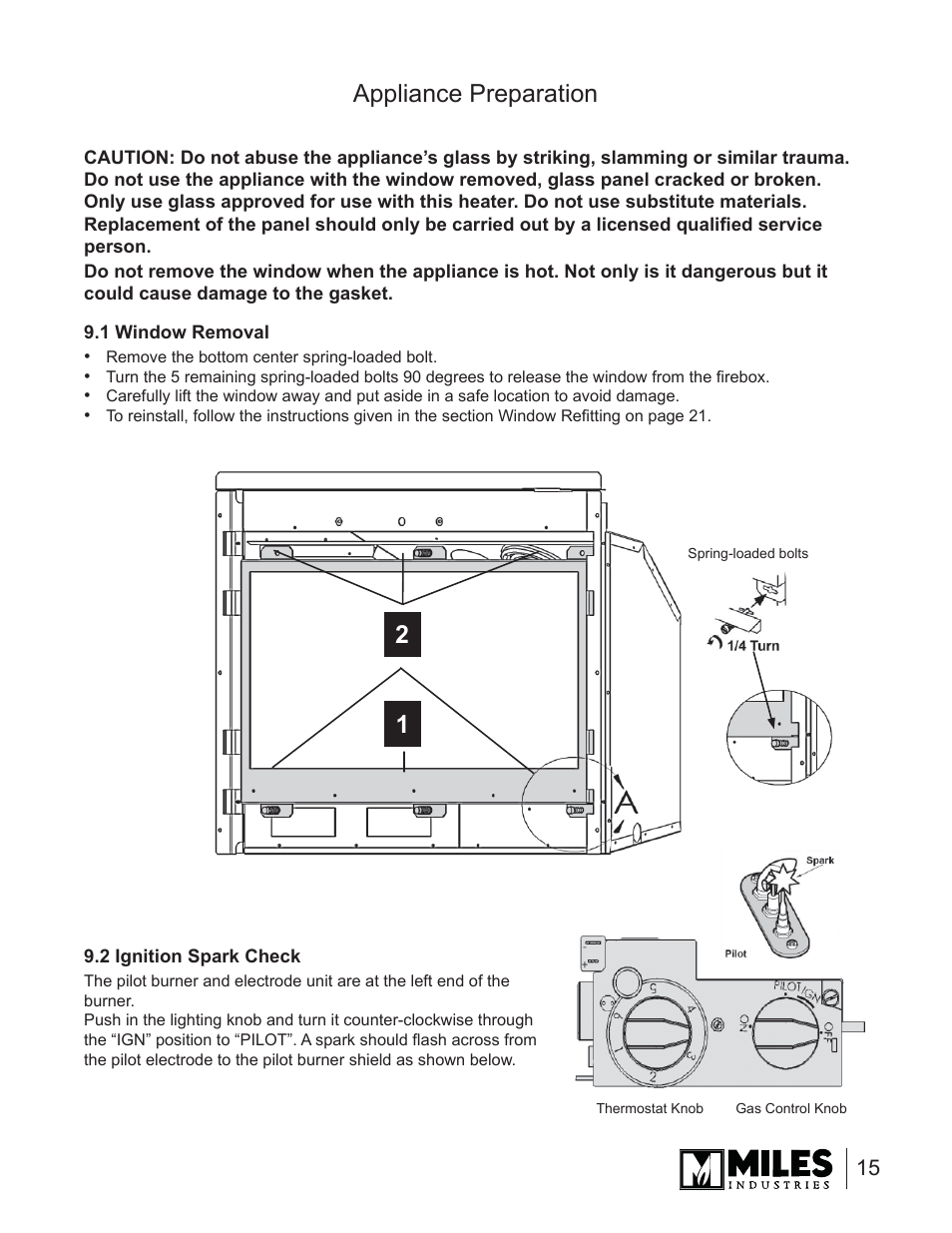 Appliance preparation | Valor Auto Companion Inc. 739DVN User Manual | Page 15 / 31