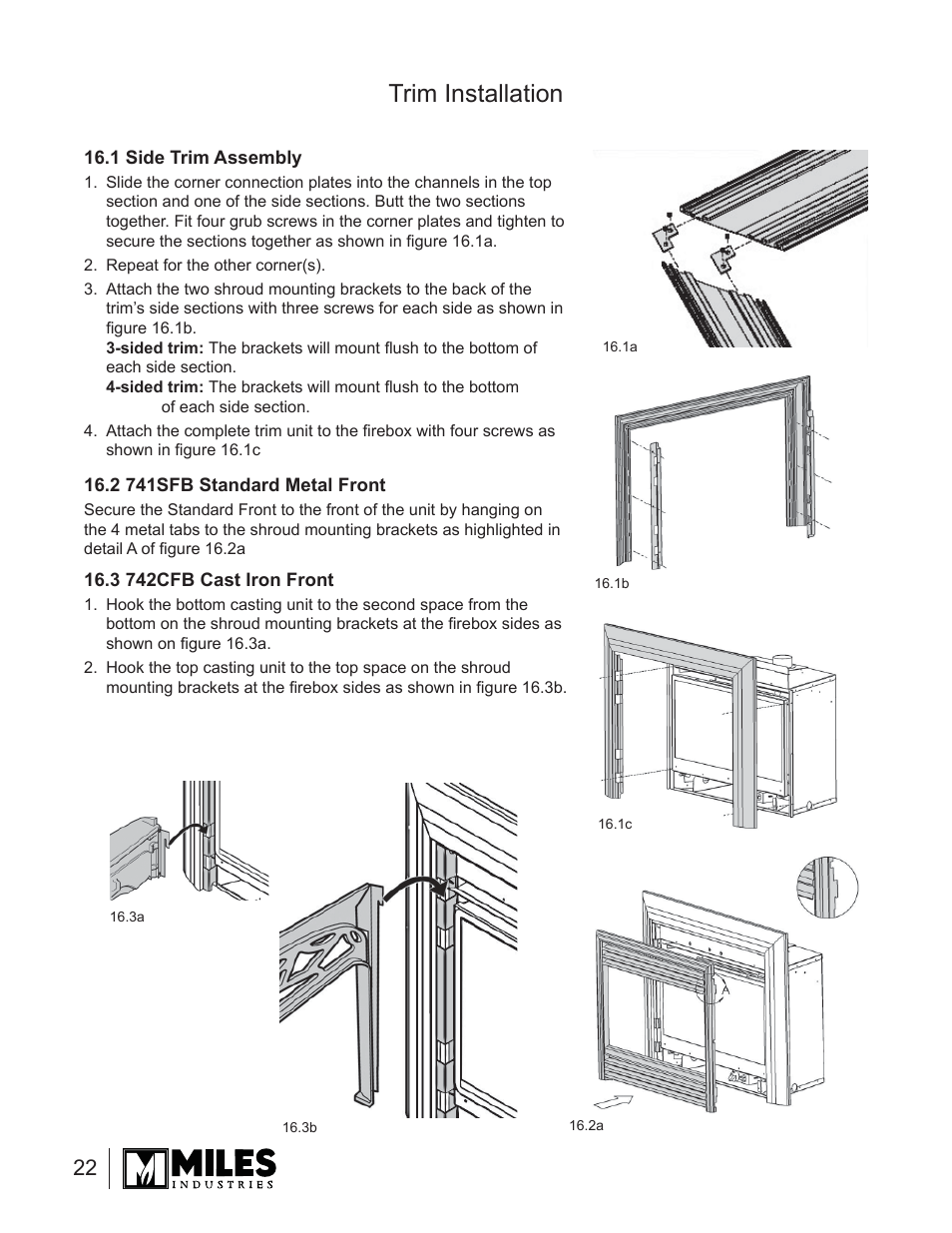 Trim installation | Valor Auto Companion Inc. 739DVN User Manual | Page 22 / 31