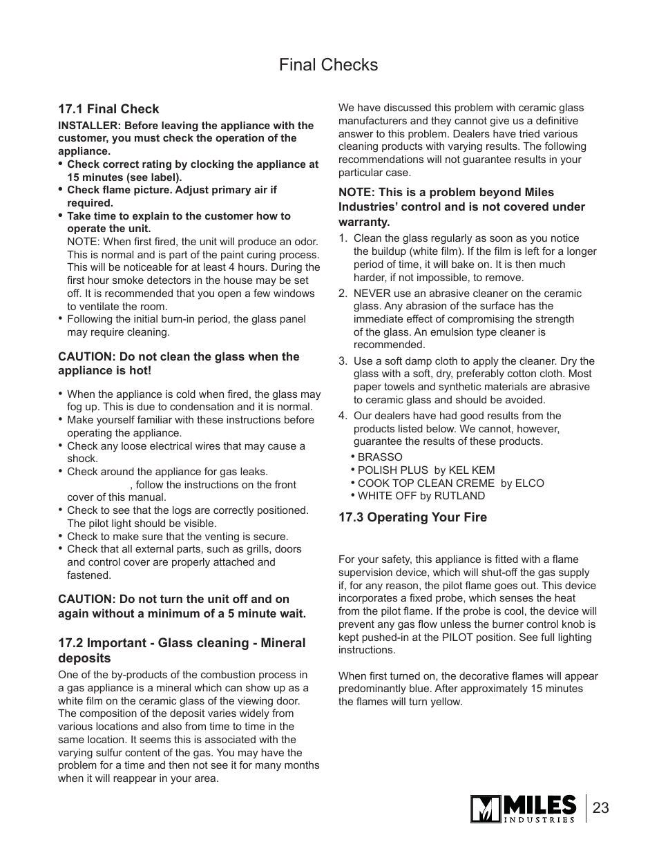 Final checks | Valor Auto Companion Inc. 739DVN User Manual | Page 23 / 31