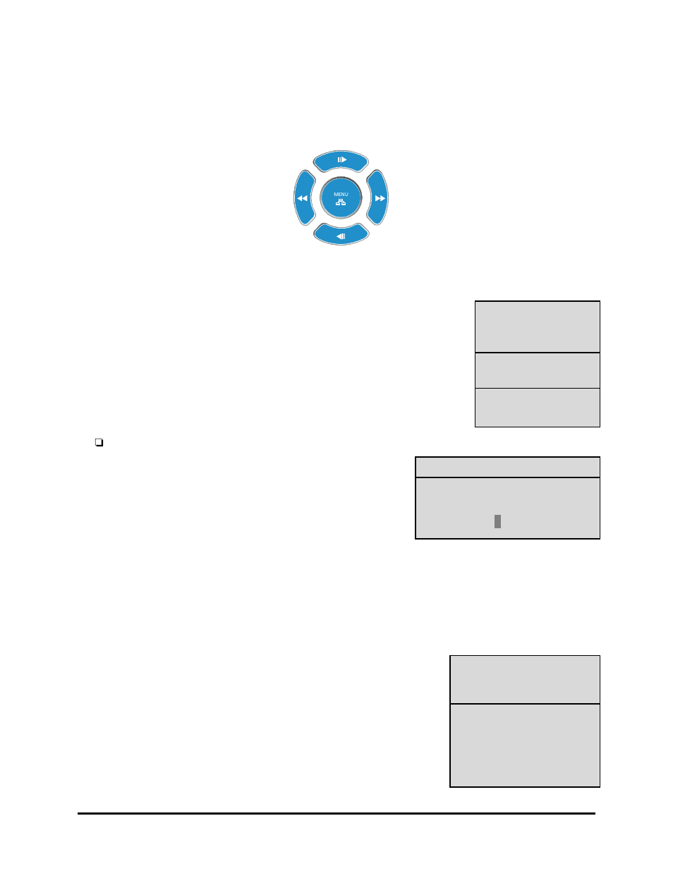 The arrow buttons, The main menu, The advanced menu | Vista 0150-0267A User Manual | Page 22 / 46