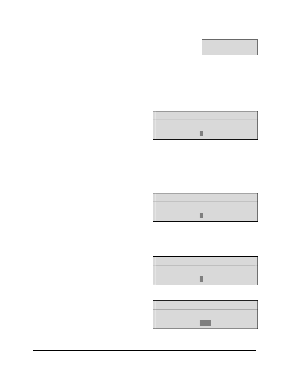 5 advanced menu → front panel lock, 6 advanced menu → factory settings, 7 advanced menu → change password | Vista 0150-0267A User Manual | Page 35 / 46