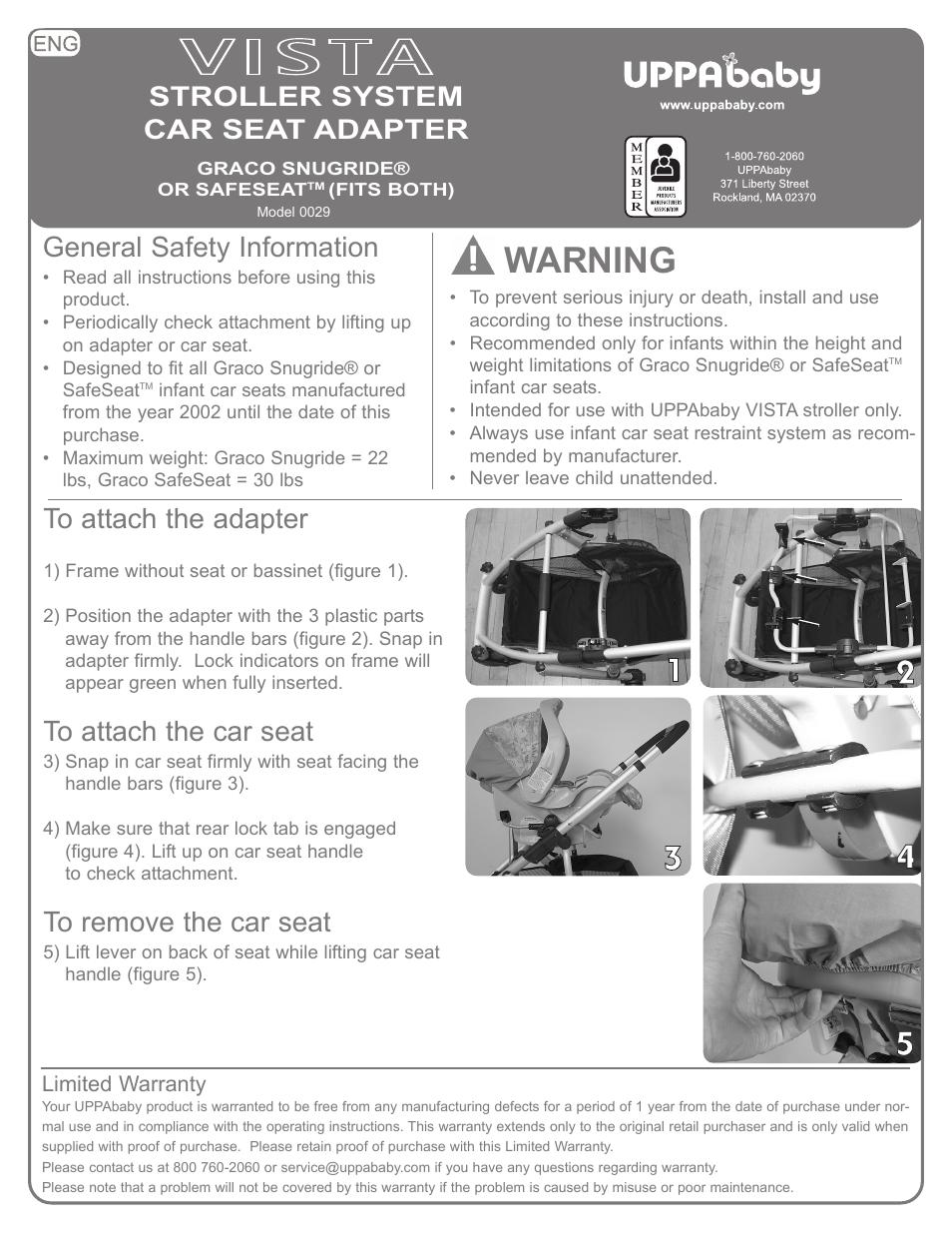 Vista 29 User Manual | 1 page