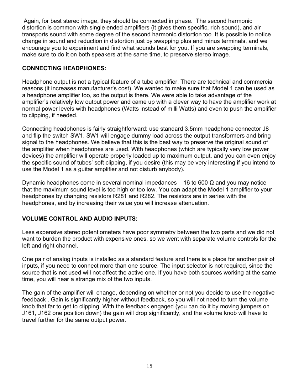 Vista 1 User Manual | Page 15 / 18