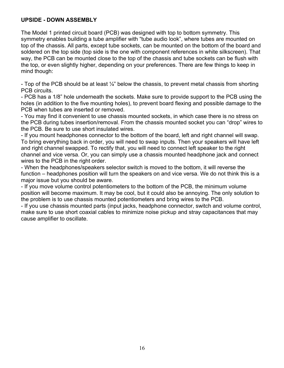 Vista 1 User Manual | Page 16 / 18