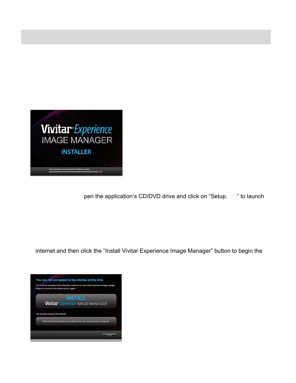 Installing the software | Vivitar Digital Binocular Camera VIV-CV-1225V User Manual | Page 19 / 26