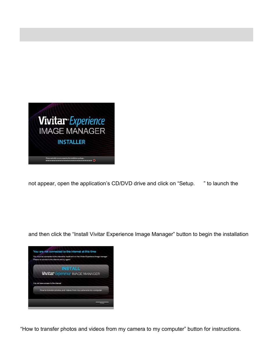 Installing the software | Vivitar VIVICAM T030 User Manual | Page 54 / 60