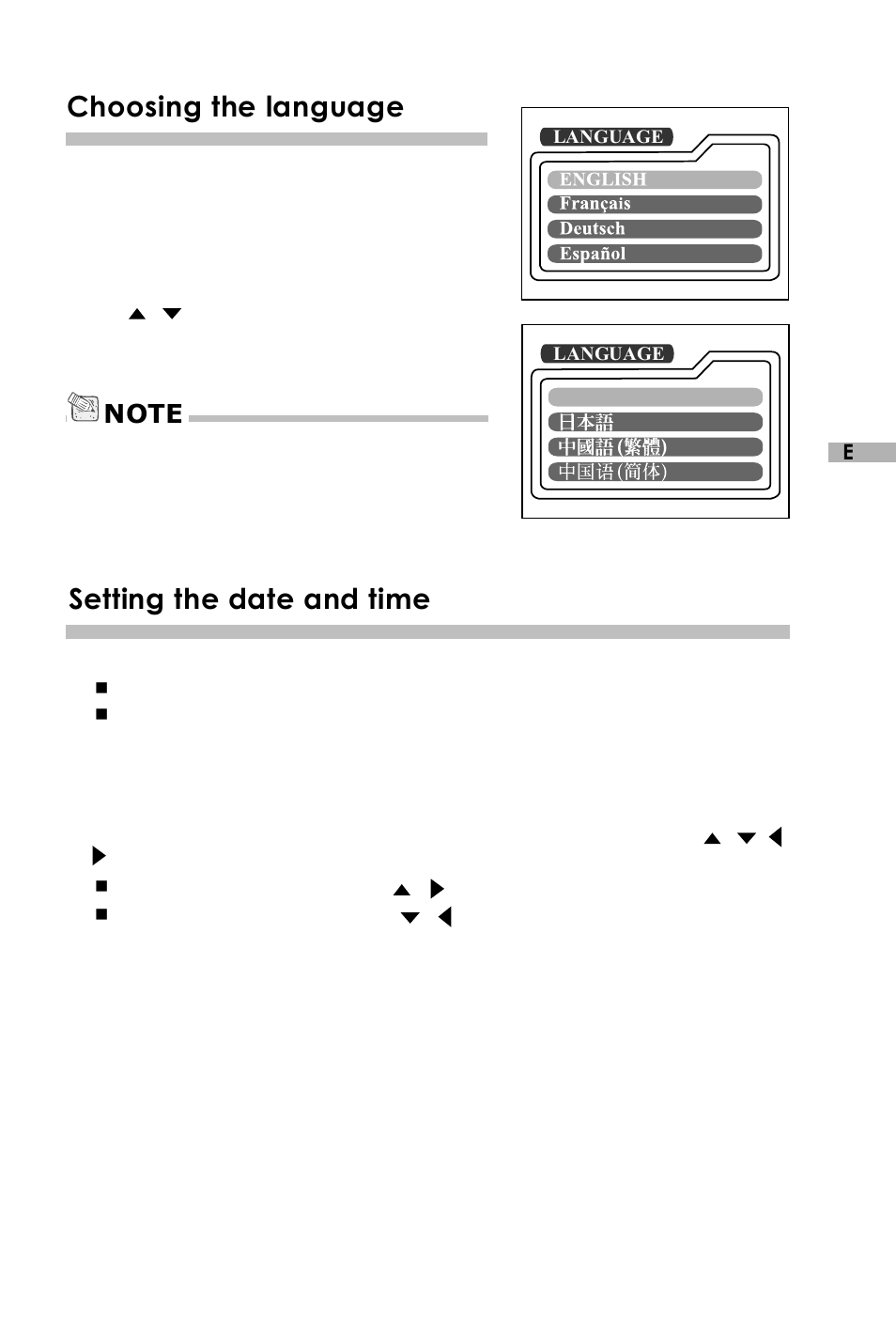 Choosing the language, Setting the date and time, Attaching the strap | Vivitar V3625 User Manual | Page 16 / 47