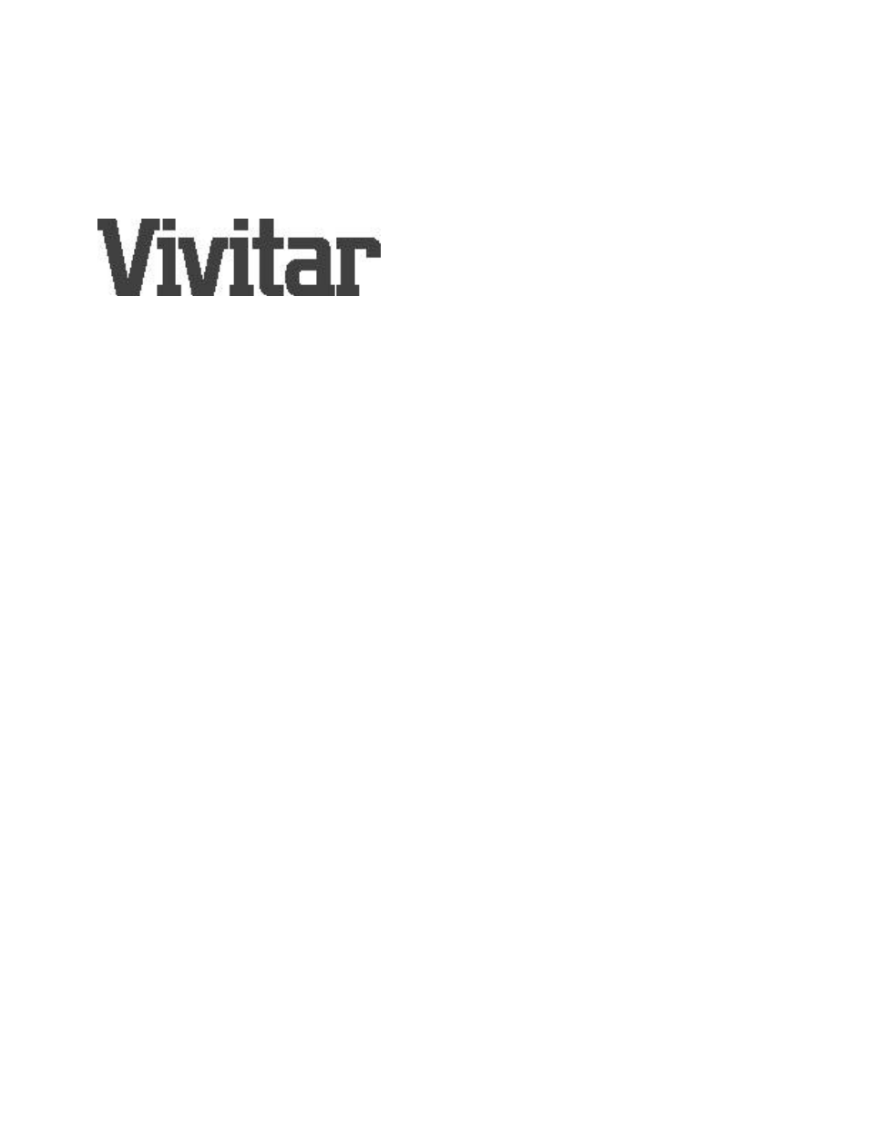 Vivitar ViviCam 2750 User Manual | 24 pages