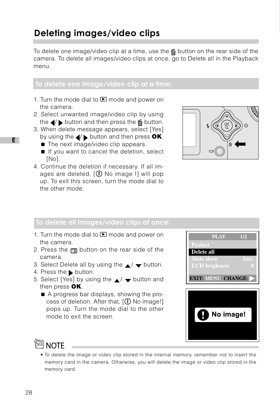 Deleting images/video clips | Vivitar Vivicam 3715 User Manual | Page 29 / 47