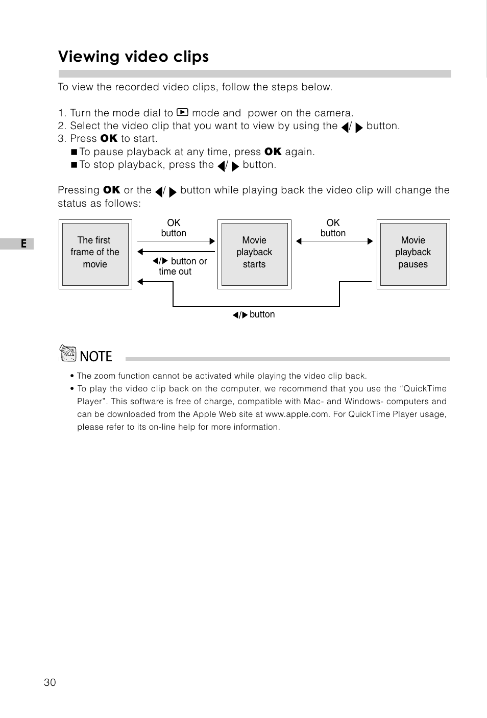 Viewing video clips | Vivitar Vivicam 3715 User Manual | Page 31 / 47