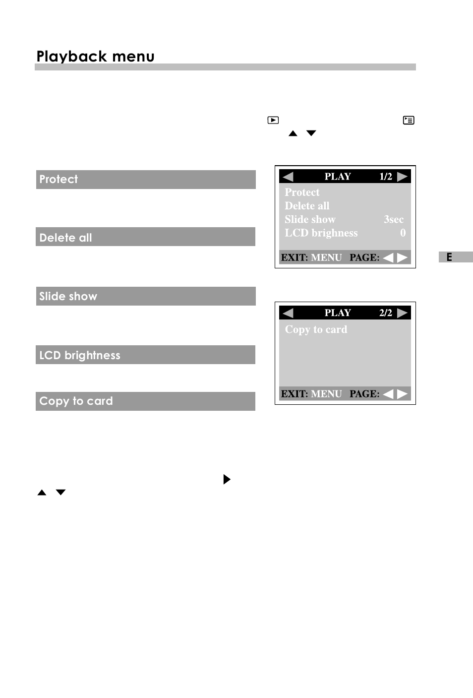 Playback menu | Vivitar Vivicam 3715 User Manual | Page 42 / 47