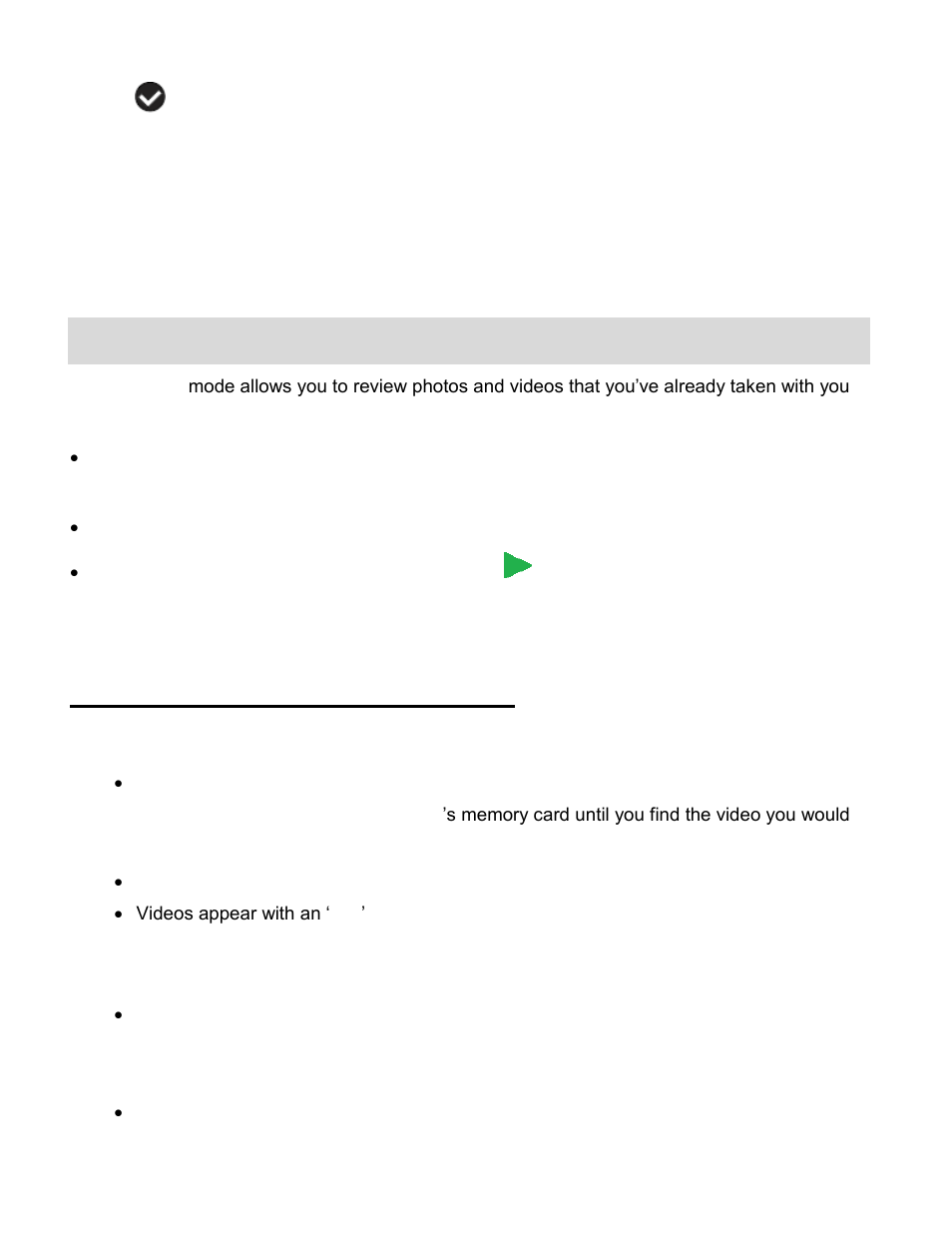 Video playback mode | Vivitar Digital with Camera DVR 426HDv2 User Manual | Page 18 / 37