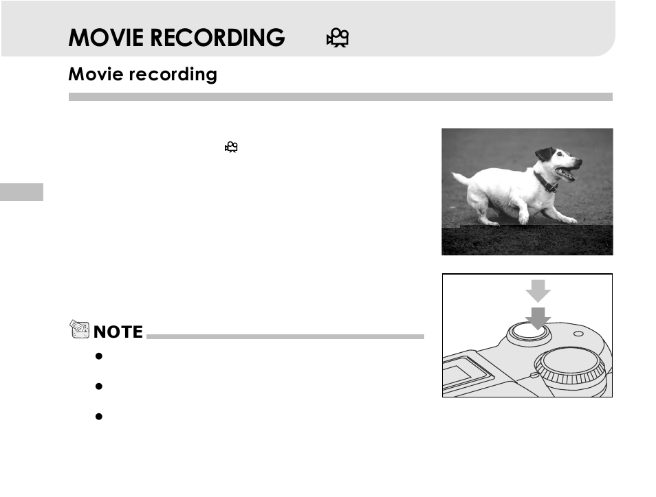 Movie recording | Vivitar 3665 User Manual | Page 41 / 60