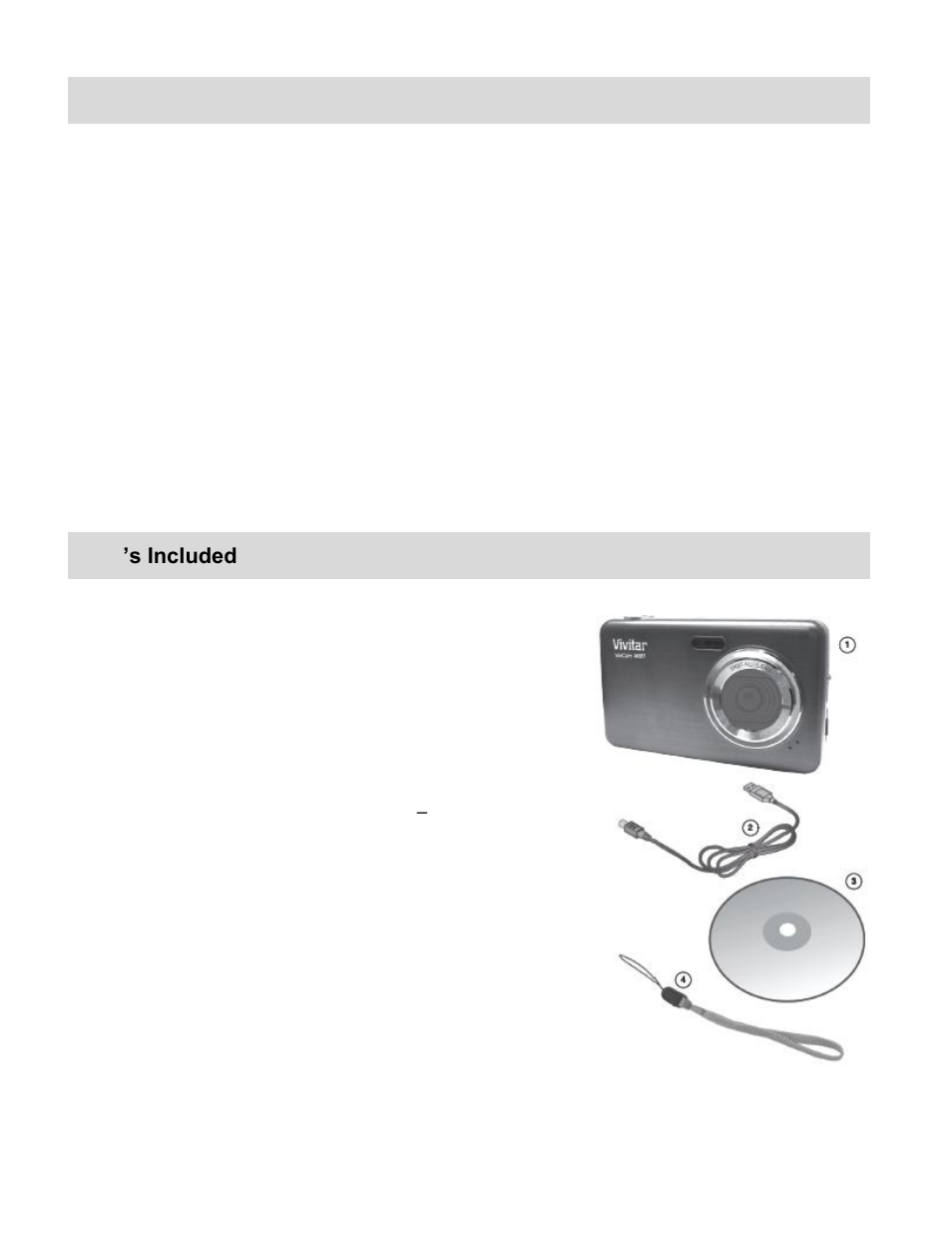 Introduction, What‟s included | Vivitar VIVICAM X027 User Manual | Page 3 / 63