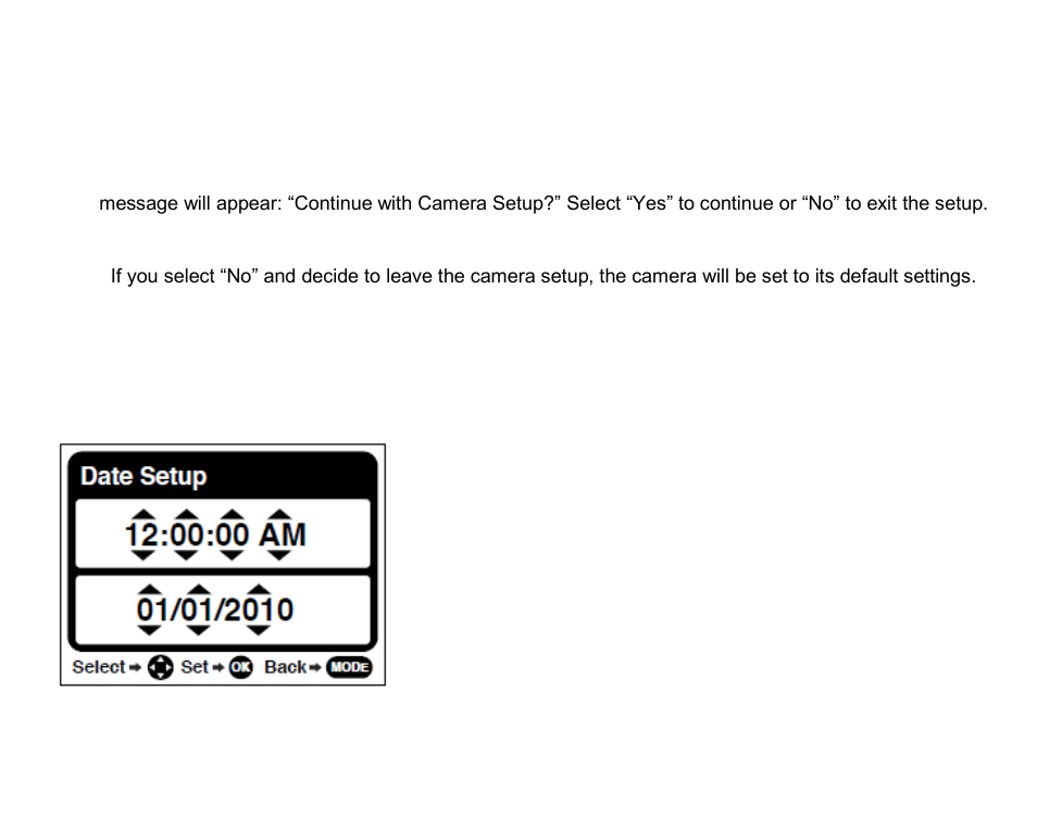 Setting the date and time, Setting the camera language | Vivitar DVR 910HD User Manual | Page 8 / 74