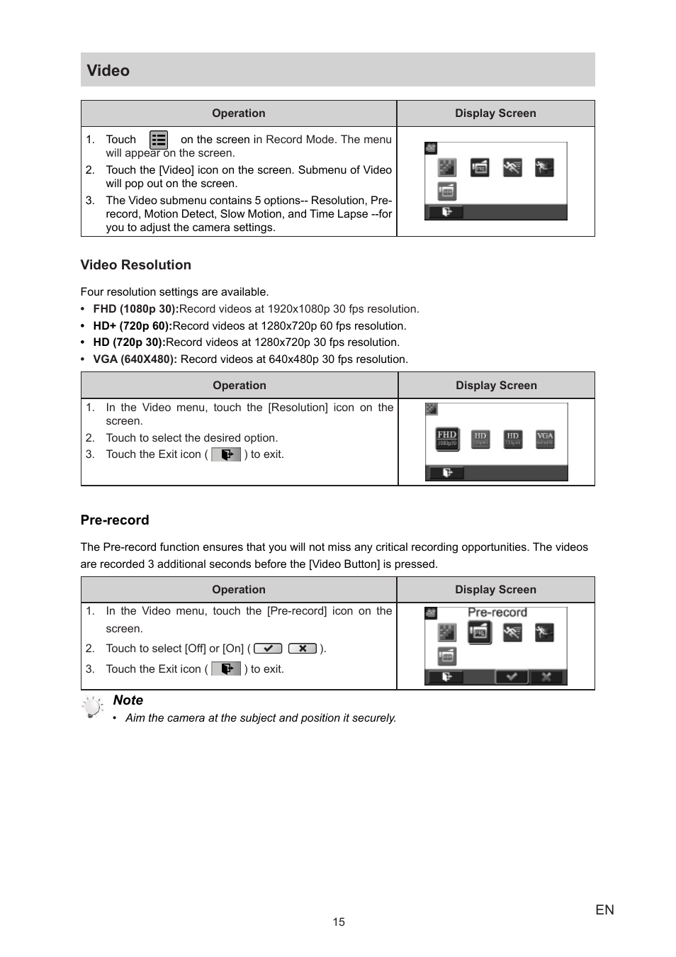 Video | Vivitar 990HD User Manual | Page 15 / 39