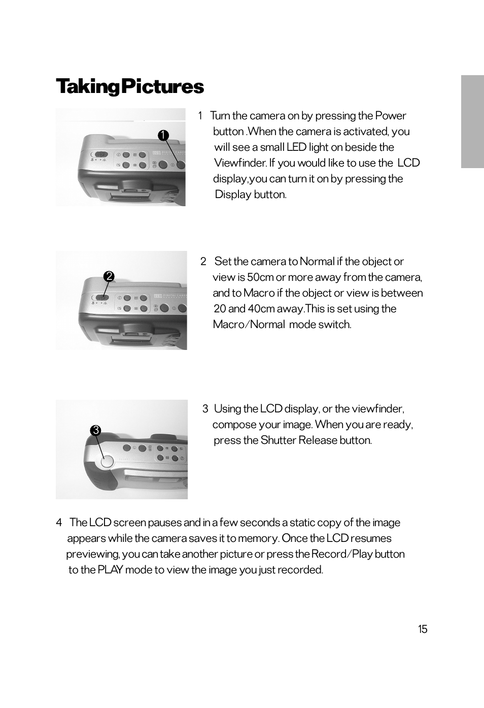Taking pictures | Vivitar Vivicam 2755 User Manual | Page 10 / 22