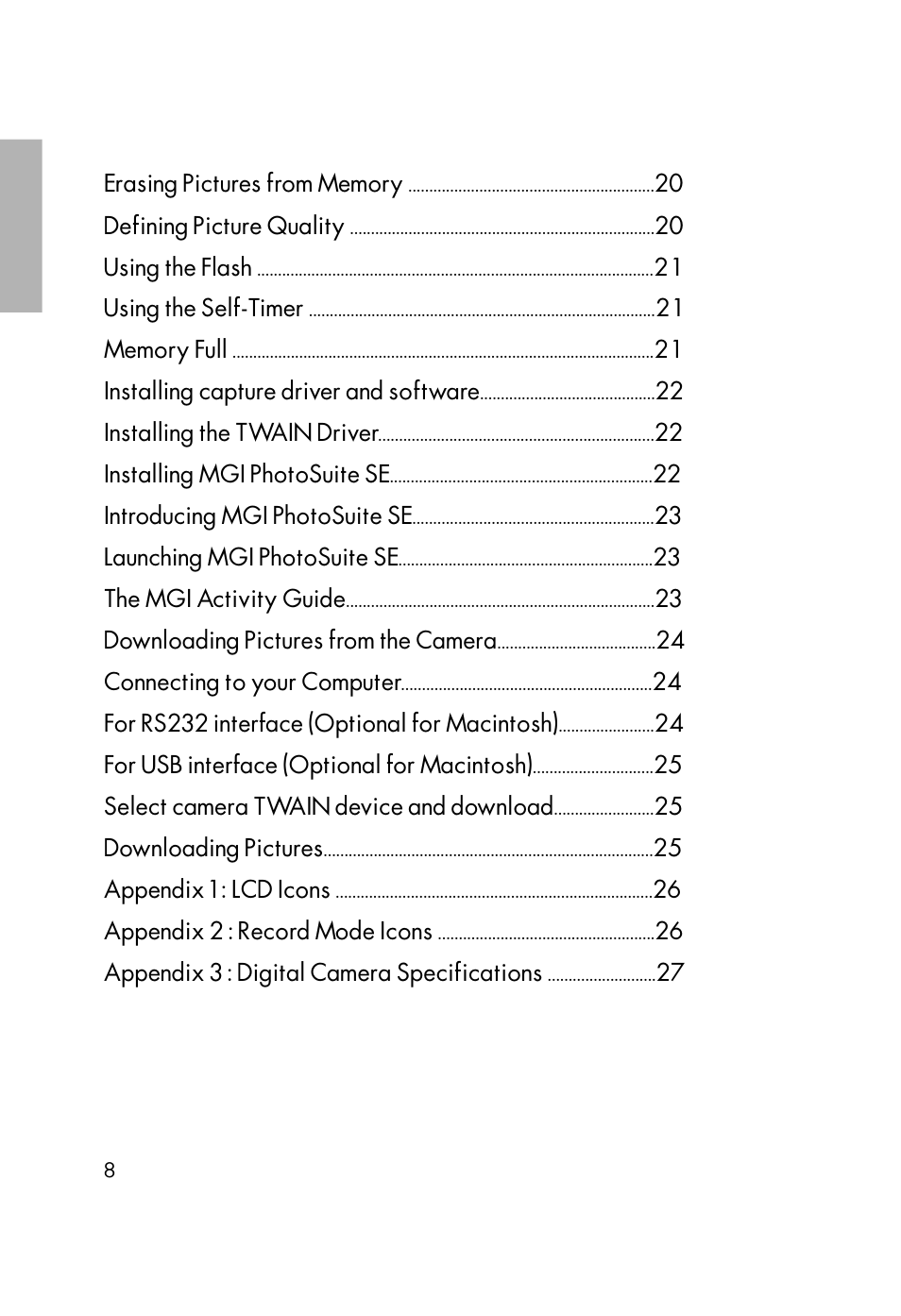 Vivitar Vivicam 2755 User Manual | Page 3 / 22