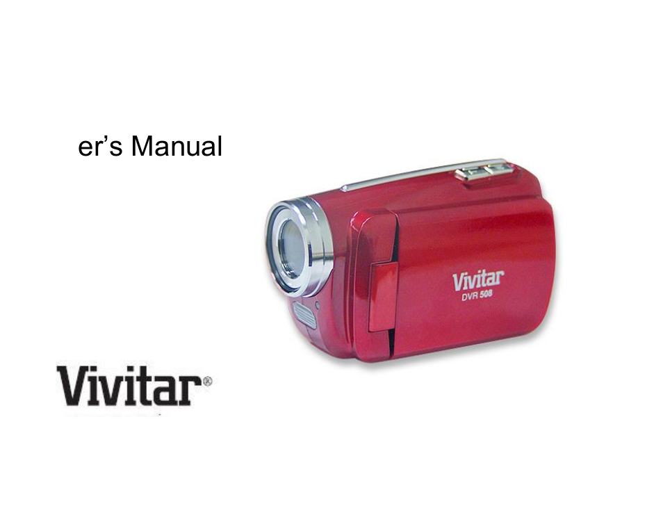 Vivitar DVR-508 User Manual | 65 pages