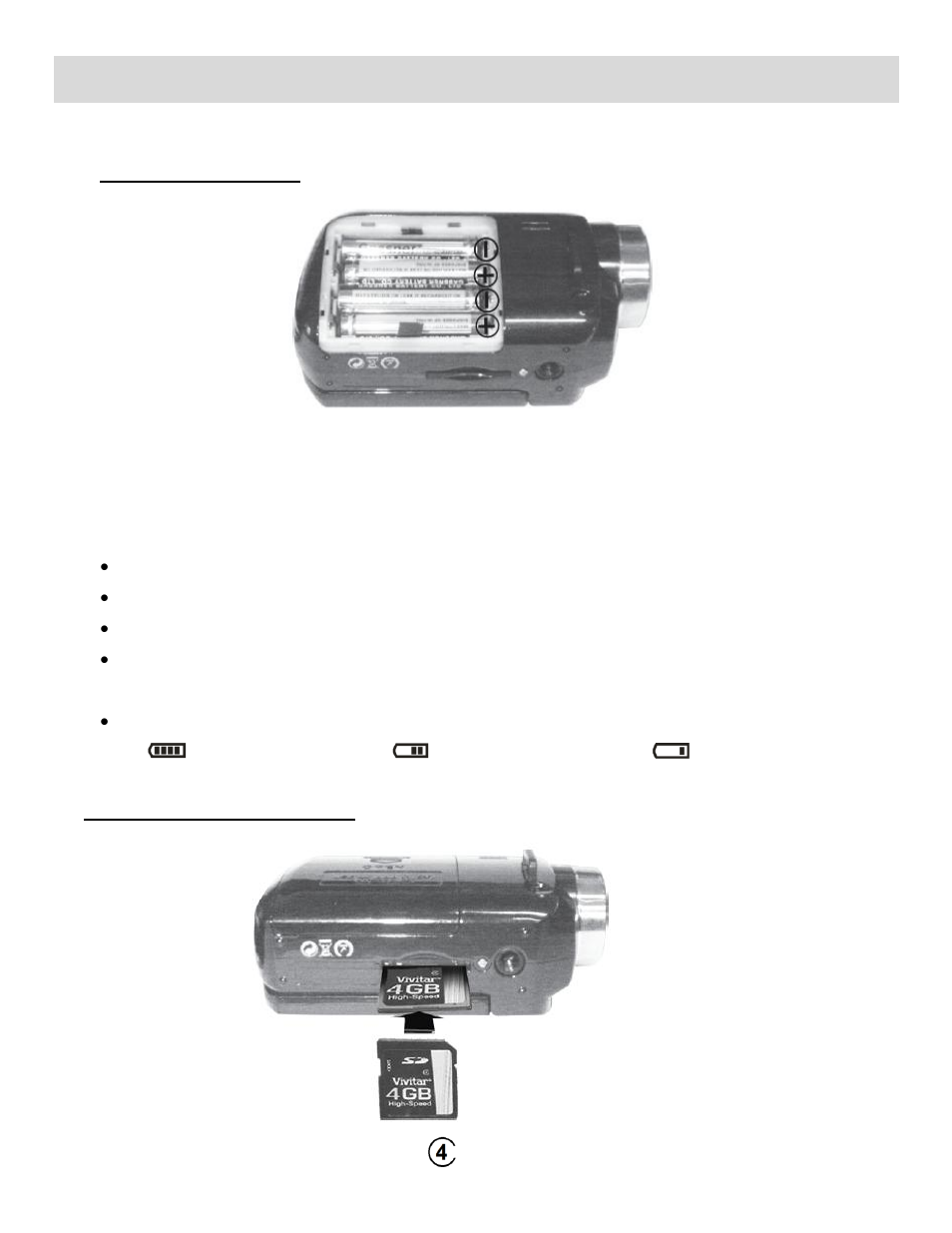 Initial camera setup | Vivitar DVR 740HD User Manual | Page 7 / 30