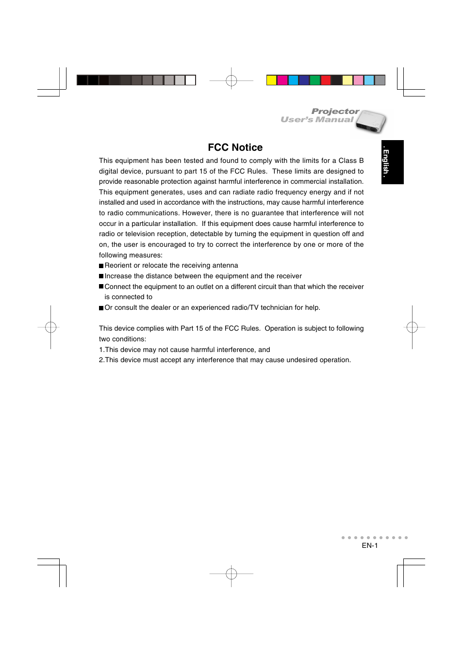 Fcc notice | Vivitar DP-1200 X User Manual | Page 2 / 41