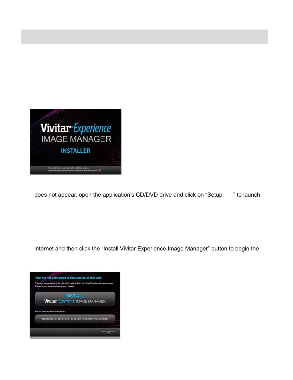 Installing the software | Vivitar ViviCam F332 User Manual | Page 55 / 61