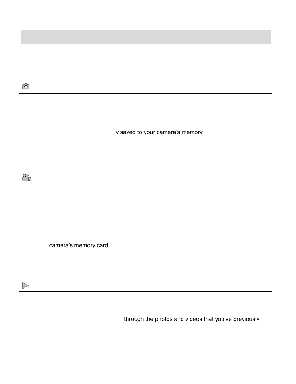 Main camera modes | Vivitar ViviCam F332 User Manual | Page 8 / 61