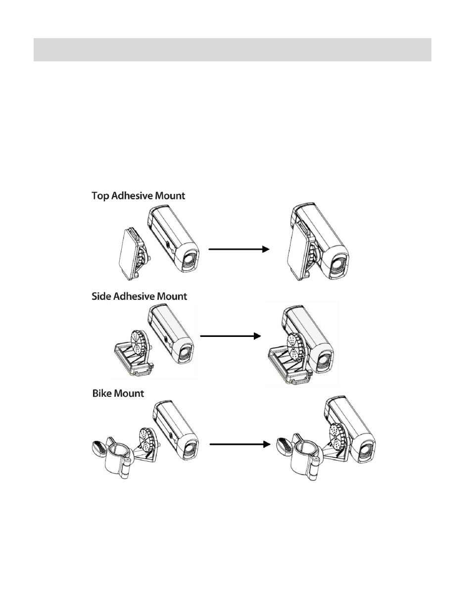Camcorder mounts and accessories | Vivitar DIGITAL HELMET DVR 480 User Manual | Page 8 / 22