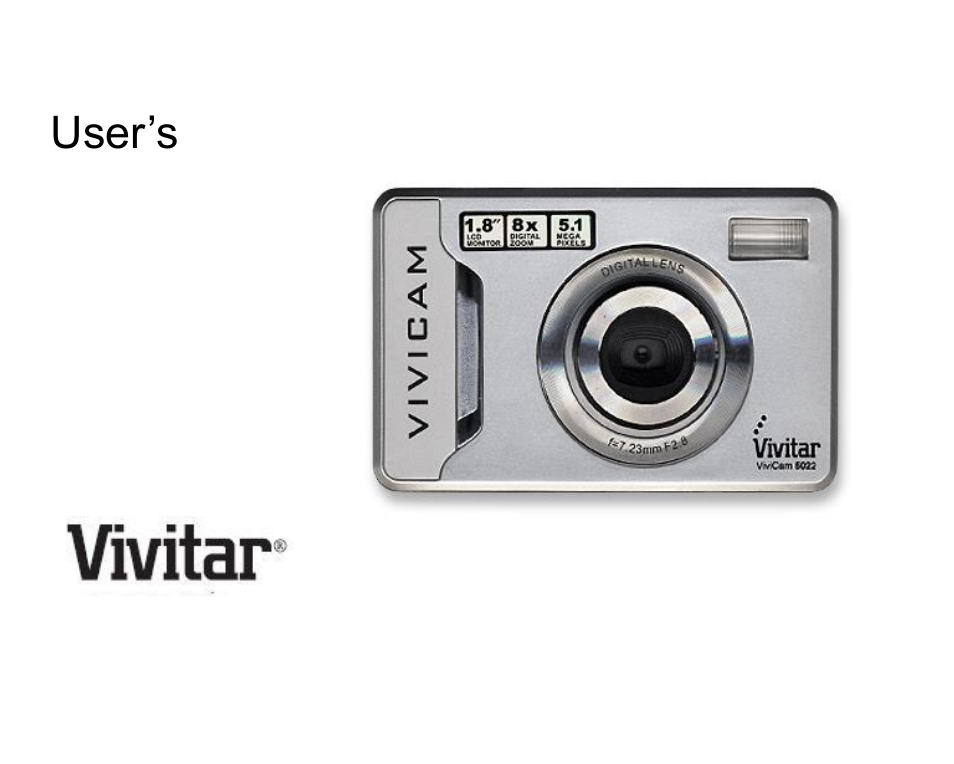 Vivitar ViviCam 5022 User Manual | 29 pages