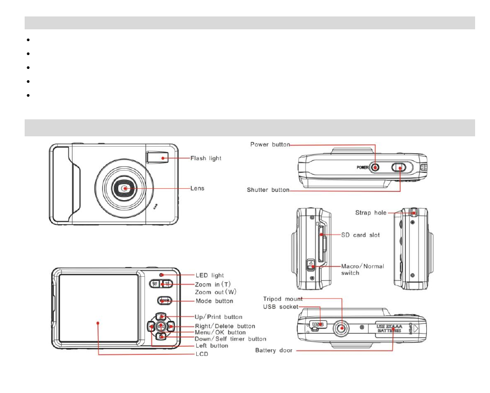 Computer system requirements for macintosh, A quick look at your camera | Vivitar ViviCam 5022 User Manual | Page 5 / 29