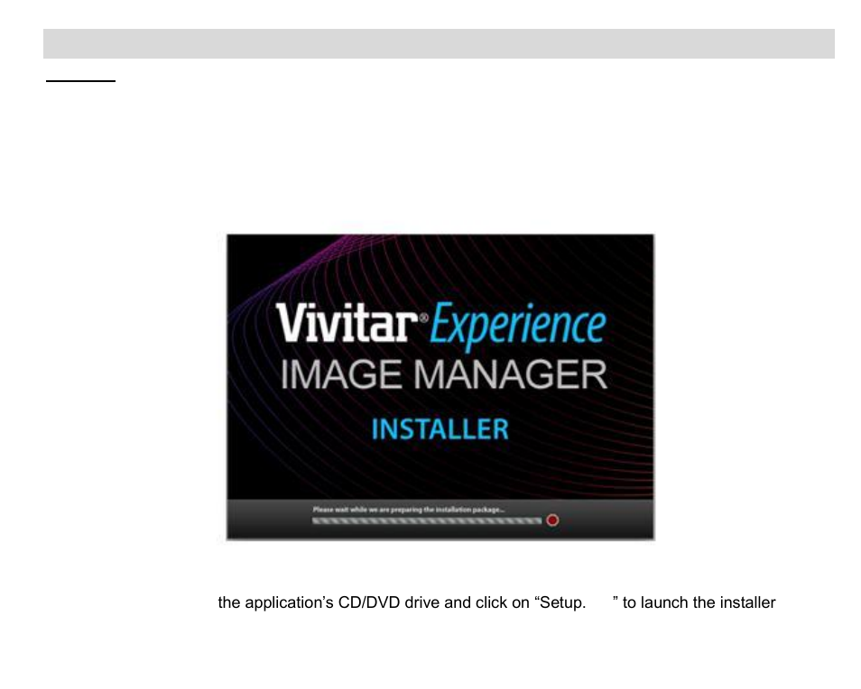 Install the vivitar experience image manager, Software | Vivitar VIVICAM 5015 User Manual | Page 19 / 28