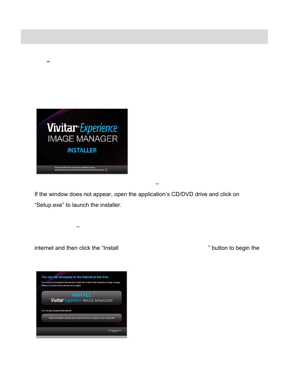 Installing the software | Vivitar ViviCam X014 User Manual | Page 50 / 56