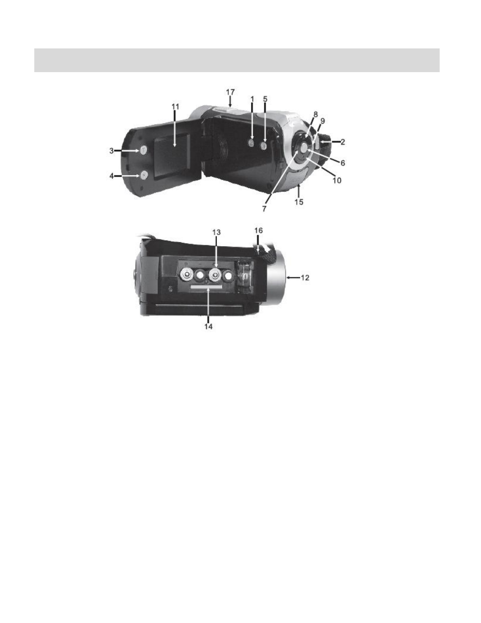 Parts of the camera | Vivitar Dvr560 User Manual | Page 4 / 48