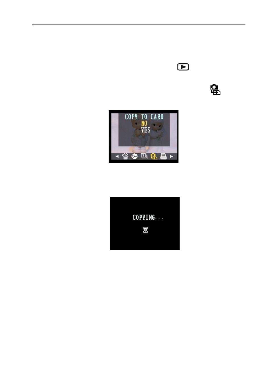 Copying flash memory images to a memory card | Vivitar ViviCam 3730 User Manual | Page 43 / 61