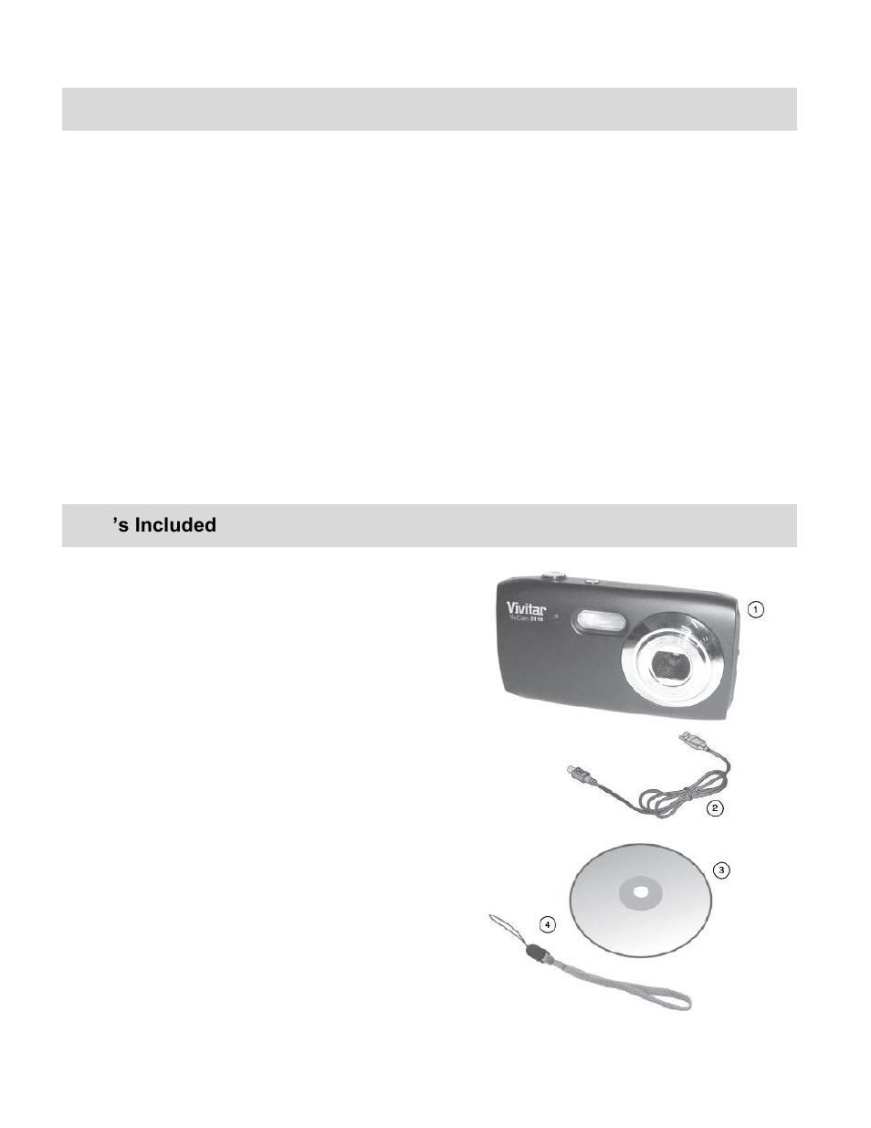 Introduction, What‟s included | Vivitar VIVICAM 5118V2 User Manual | Page 3 / 58