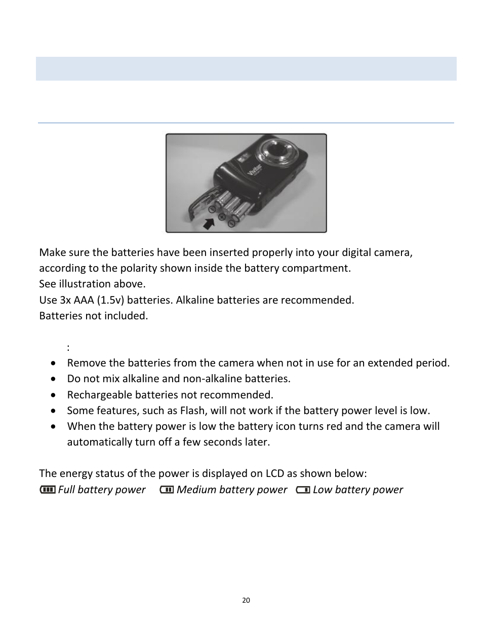 Nitial, Amera, Etup | Initial camera setup | Vivitar vivtarr i7 User Manual | Page 20 / 81