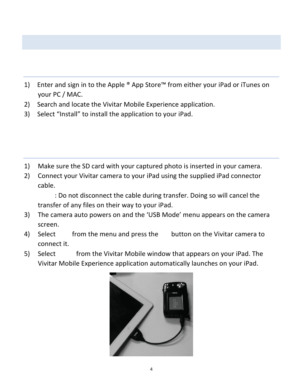 Ransferring, Hotos from the, Amera to an i | Vivitar vivtarr i7 User Manual | Page 4 / 81