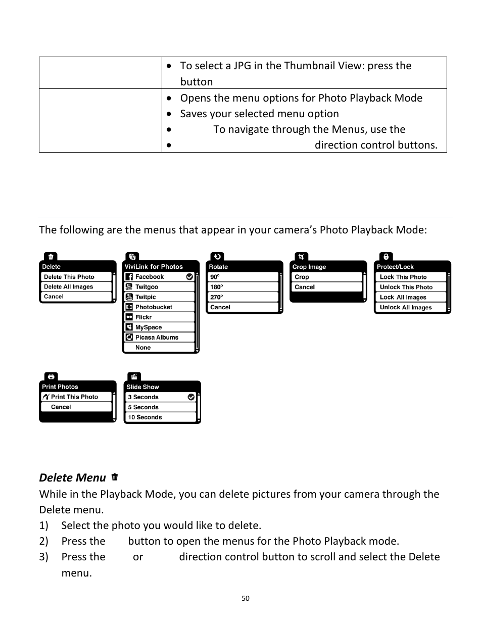 Vivitar vivtarr i7 User Manual | Page 50 / 81